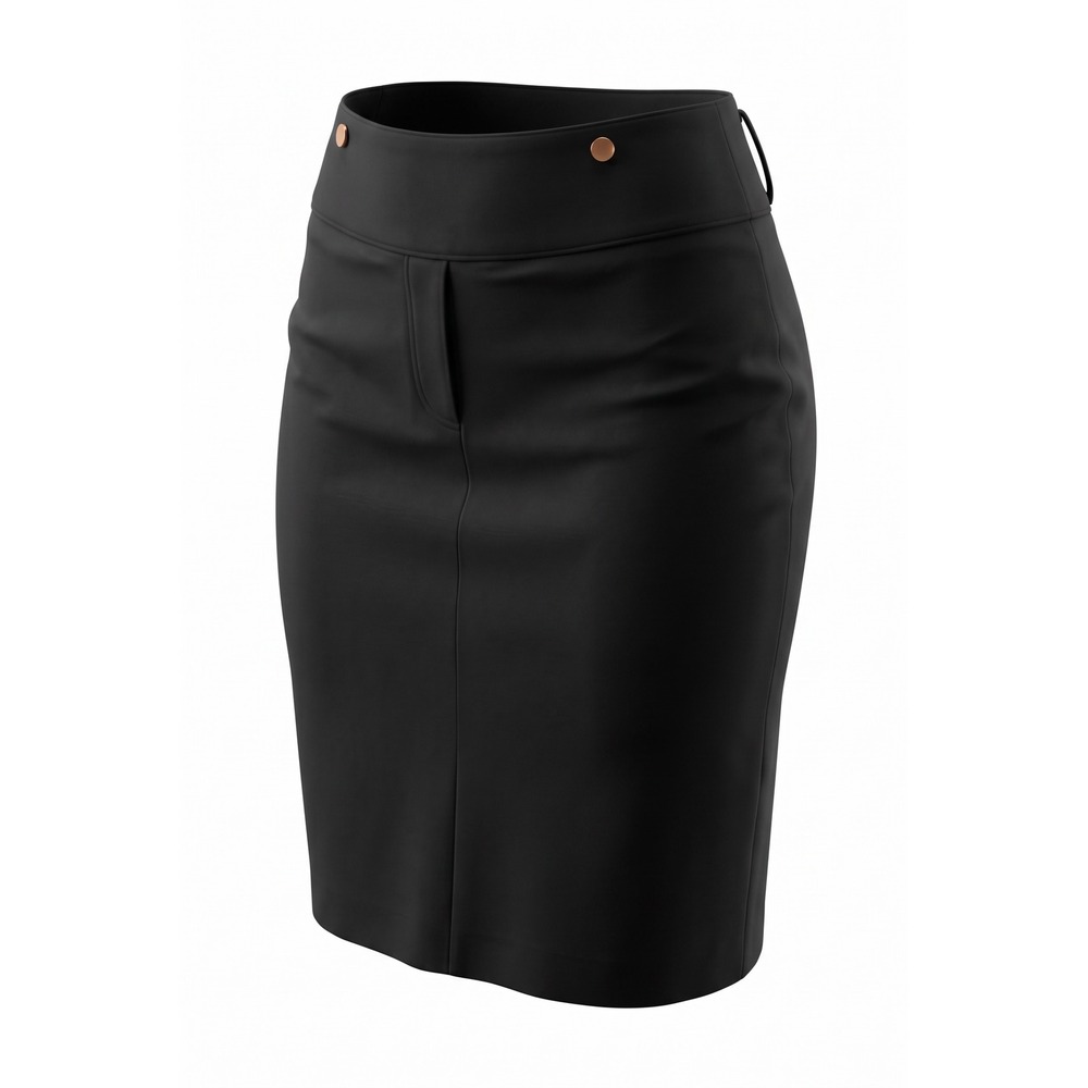 Dots Black High Waisted Pencil Skirt Plus Size 18 Career Wear Made in USA NWT